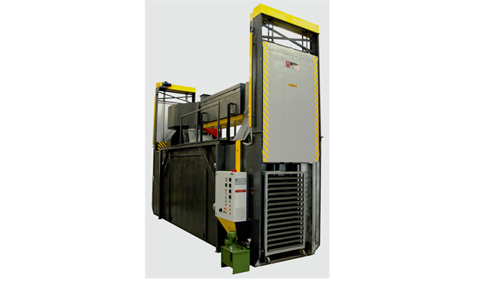 Tunnel Type - Drying Furnace with Hydrolic Pushing Mechanism for Loading the Carts