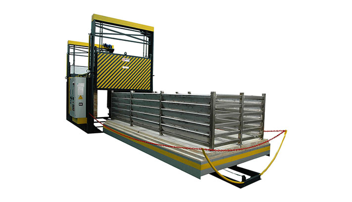COMPACT - BOGIE HEARTH - TEMPERING AND ANNEALING FURNACE WITH 2 LIFTING DOORS