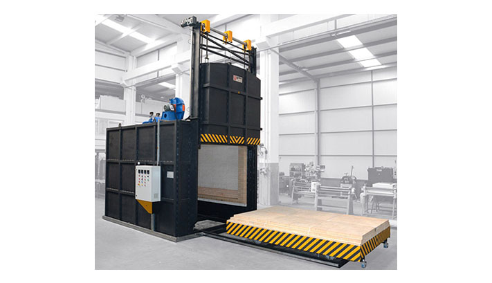 COMPACT - BOGIE HEARTH - TEMPERING FURNACE WITH LIFTING DOOR