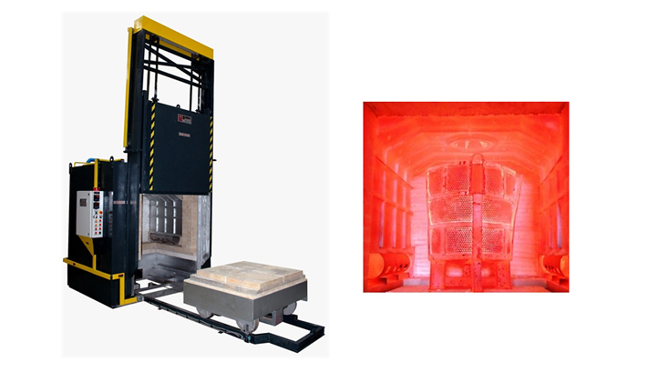 COMPACT - BOGIE HEARTH - TEMPERING & ANNEALING FURNACE WITH LIFTING DOOR